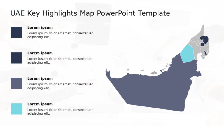 UAE Map PowerPoint Template 03 & Google Slides Theme