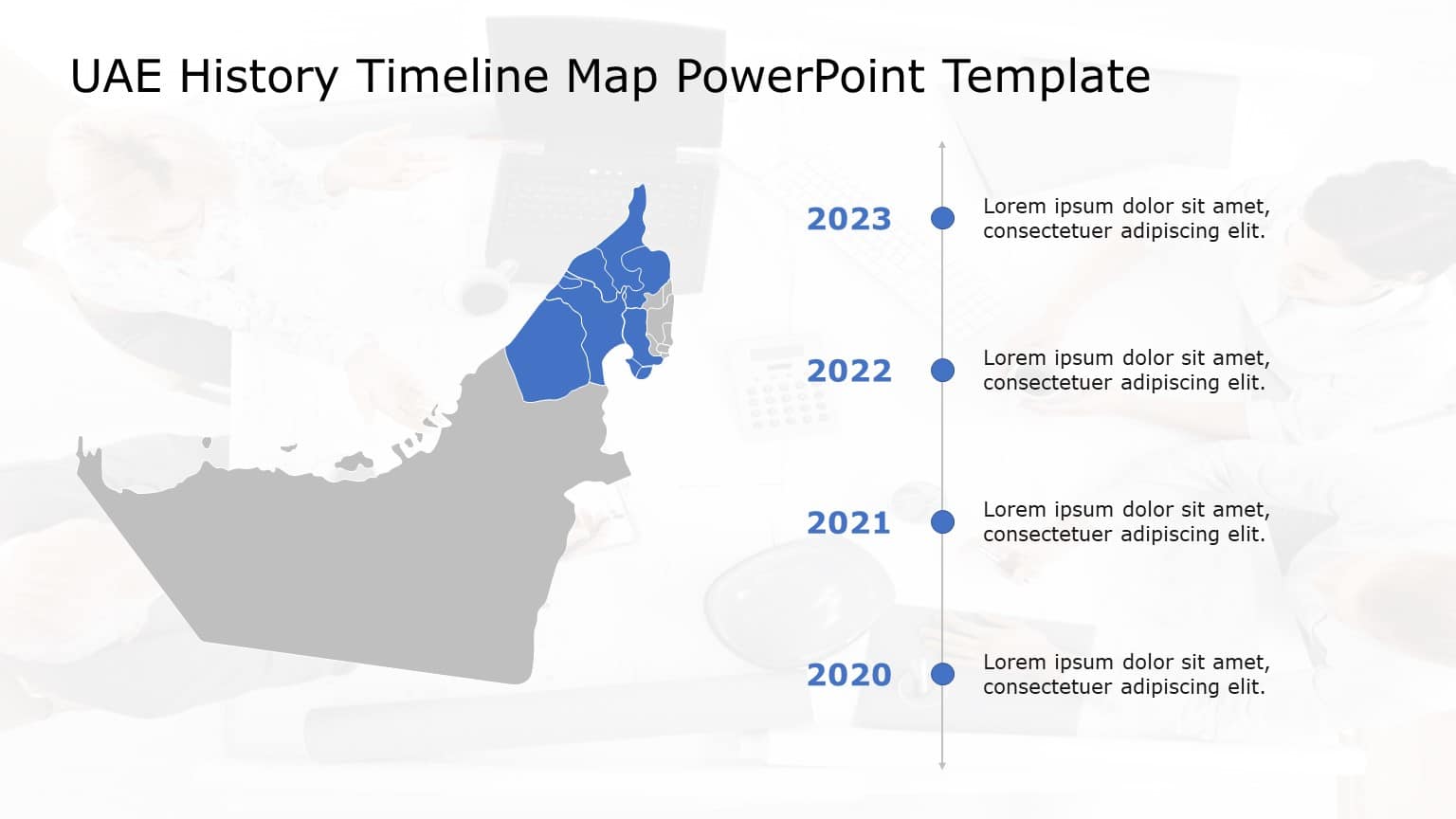 UAE Map PowerPoint Template 05 & Google Slides Theme