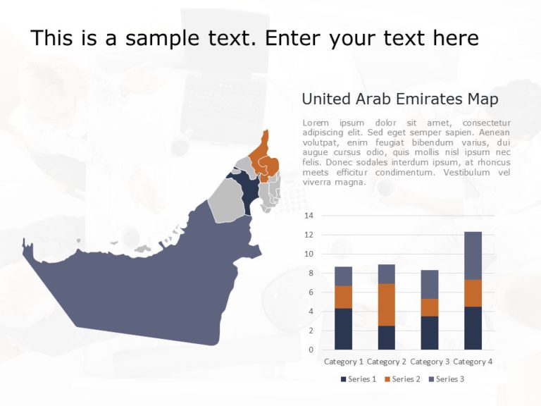 UAE Map PowerPoint Template 07 & Google Slides Theme