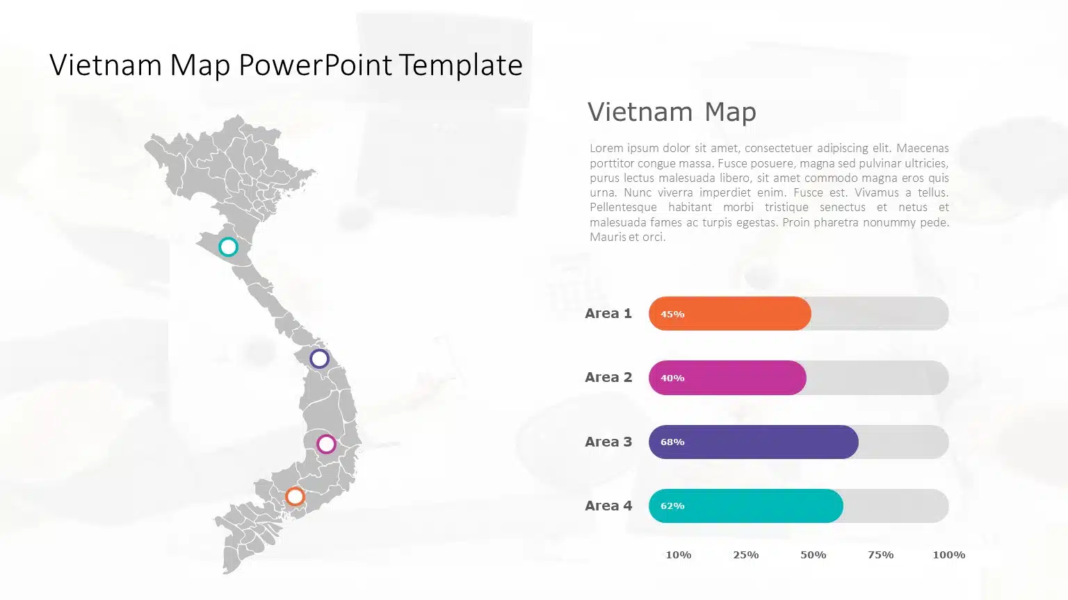 Vietnam Map PowerPoint Template 01 & Google Slides Theme