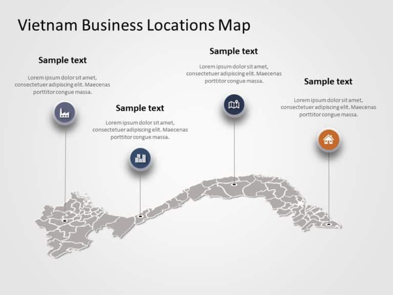 Vietnam Map PowerPoint Template 02