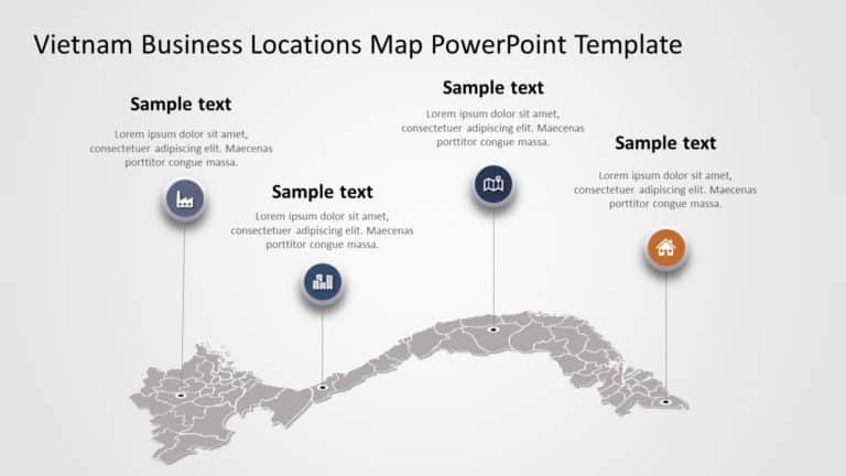 Vietnam Map PowerPoint Template 02 & Google Slides Theme