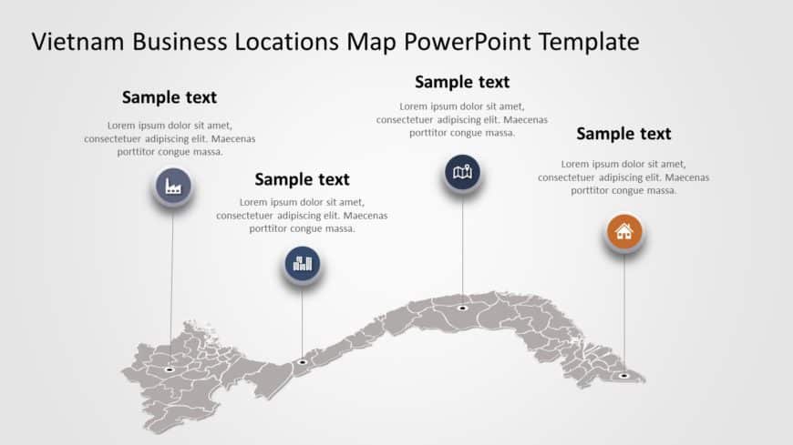 Vietnam Map PowerPoint Template 02