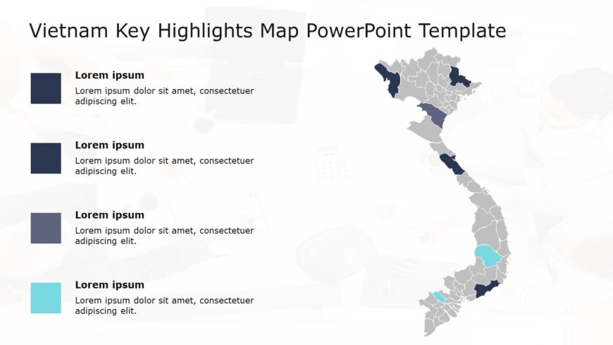 Vietnam Map PowerPoint Template 03