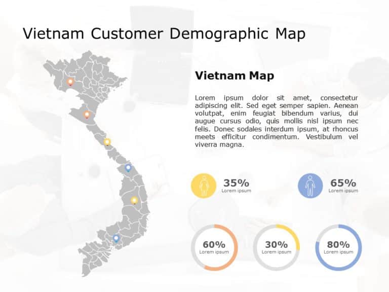 Vietnam Map PowerPoint Template 04 & Google Slides Theme