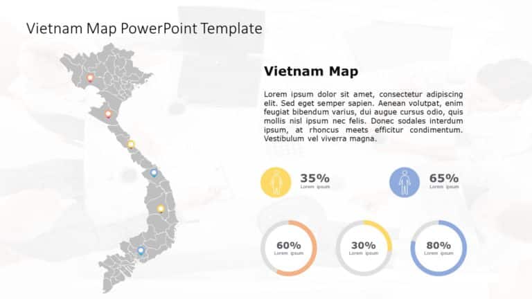 Vietnam Map PowerPoint Template 04 & Google Slides Theme