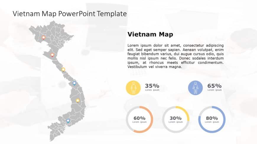 Vietnam Map PowerPoint Template 04