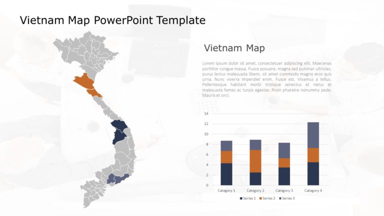 Vietnam Map PowerPoint Template 07 & Google Slides Theme