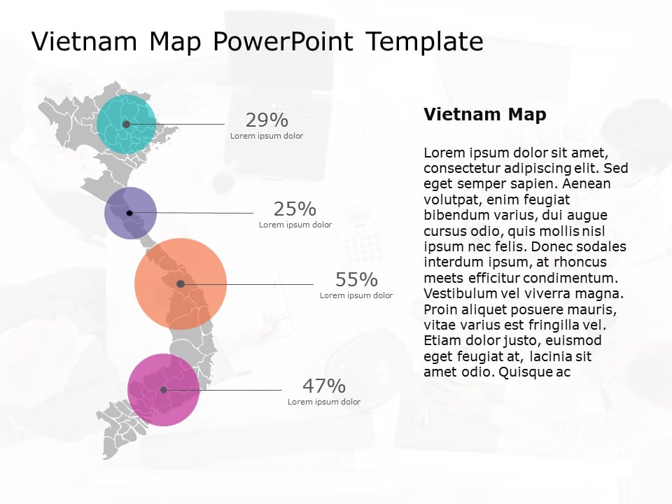 Vietnam Map PowerPoint Template 08