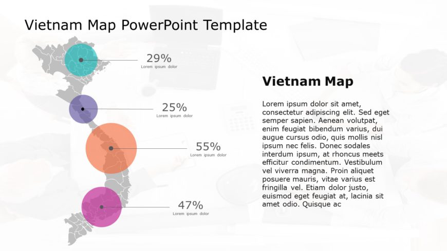 Vietnam Map PowerPoint Template 08