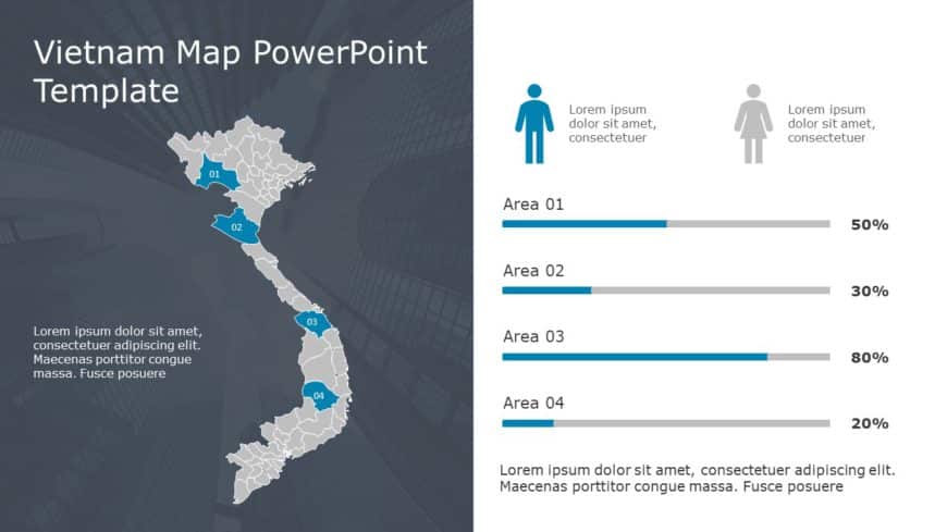 Vietnam Map PowerPoint Template 09