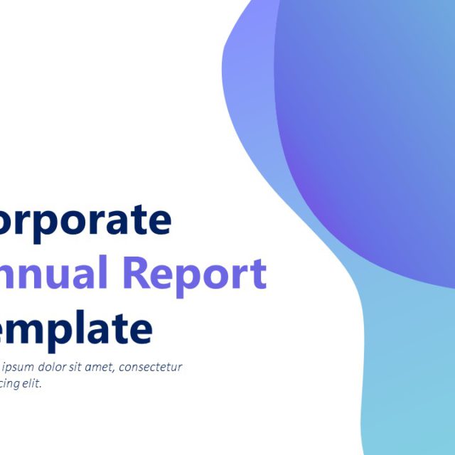 Corporate Annual Report PowerPoint Template