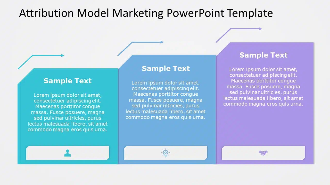 Attribution Model Marketing PowerPoint Template & Google Slides Theme