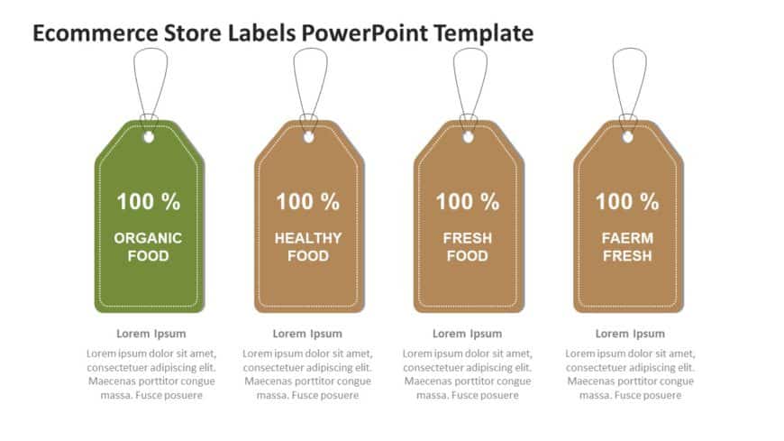 Ecommerce Store Labels PowerPoint Template