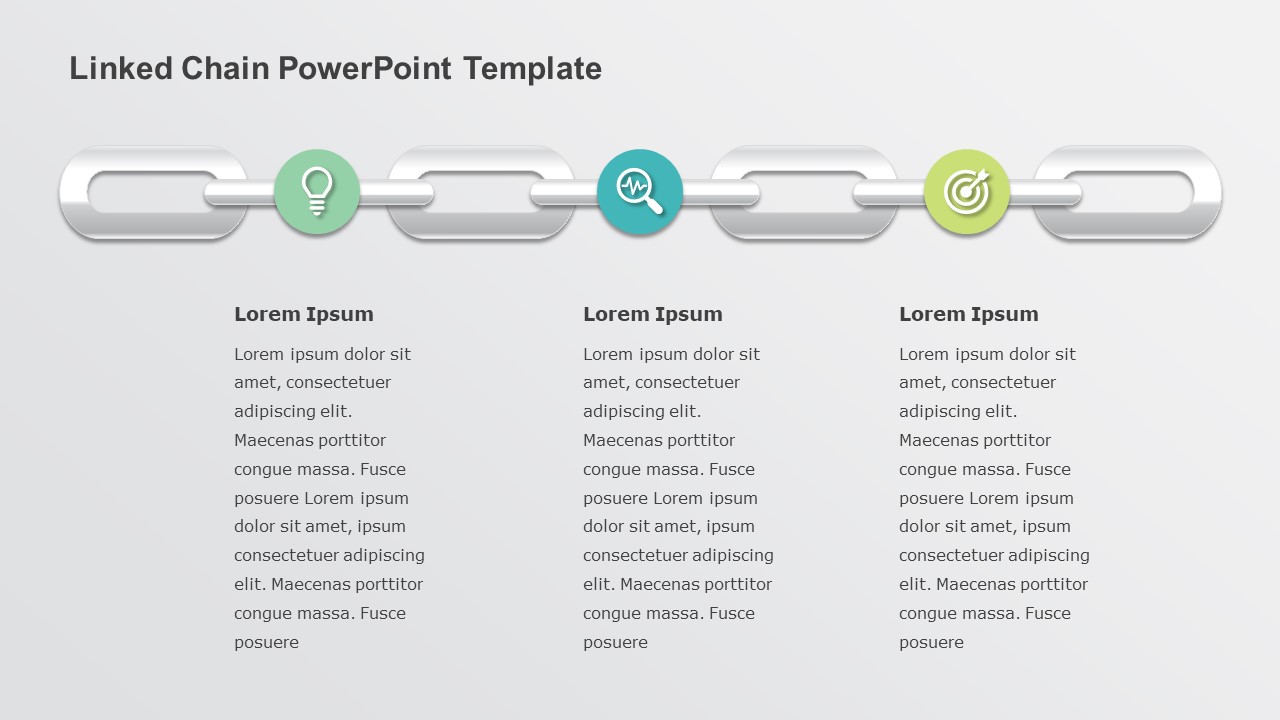 Linked Chain PowerPoint Template & Google Slides Theme