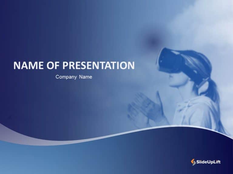 Metaverse Cover PowerPoint Template & Google Slides Theme