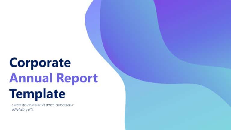 Modern Annual Report Presentation Background & Google Slides Theme