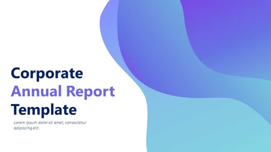 Modern Annual Report Presentation PowerPoint Template