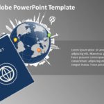 Passport Globe PowerPoint Template & Google Slides Theme