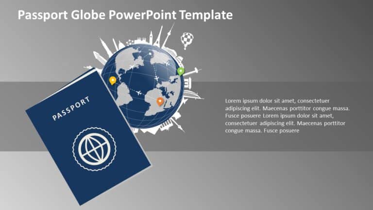 Passport Globe PowerPoint Template & Google Slides Theme