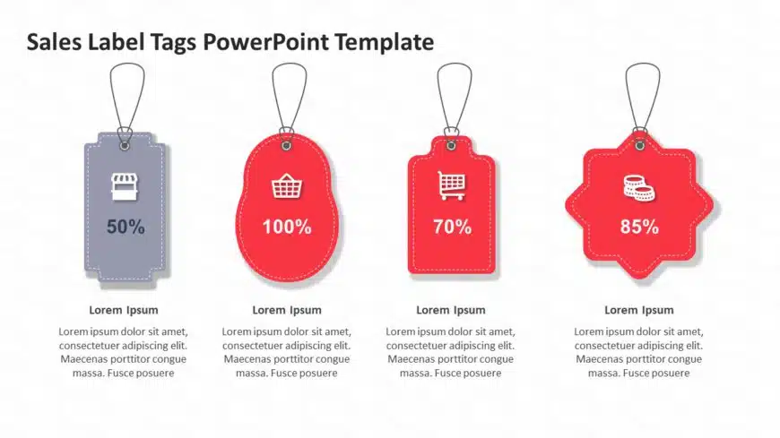 Sales Label Tags PowerPoint Template