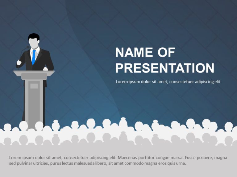 Speaker PowerPoint Template & Google Slides Theme