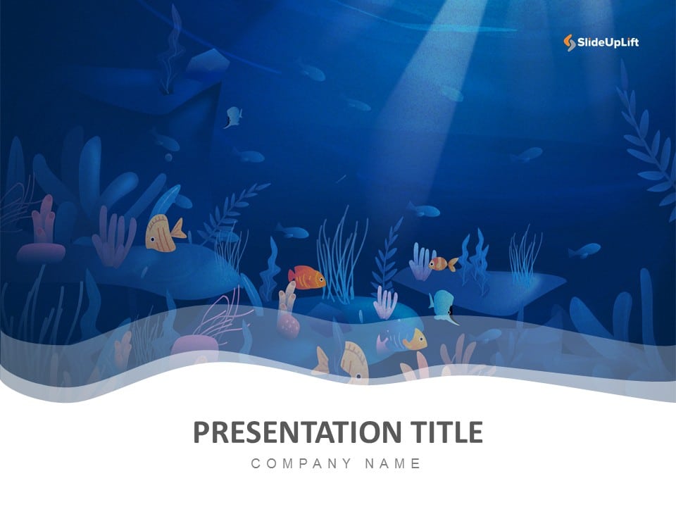 Blue Cover PowerPoint Template