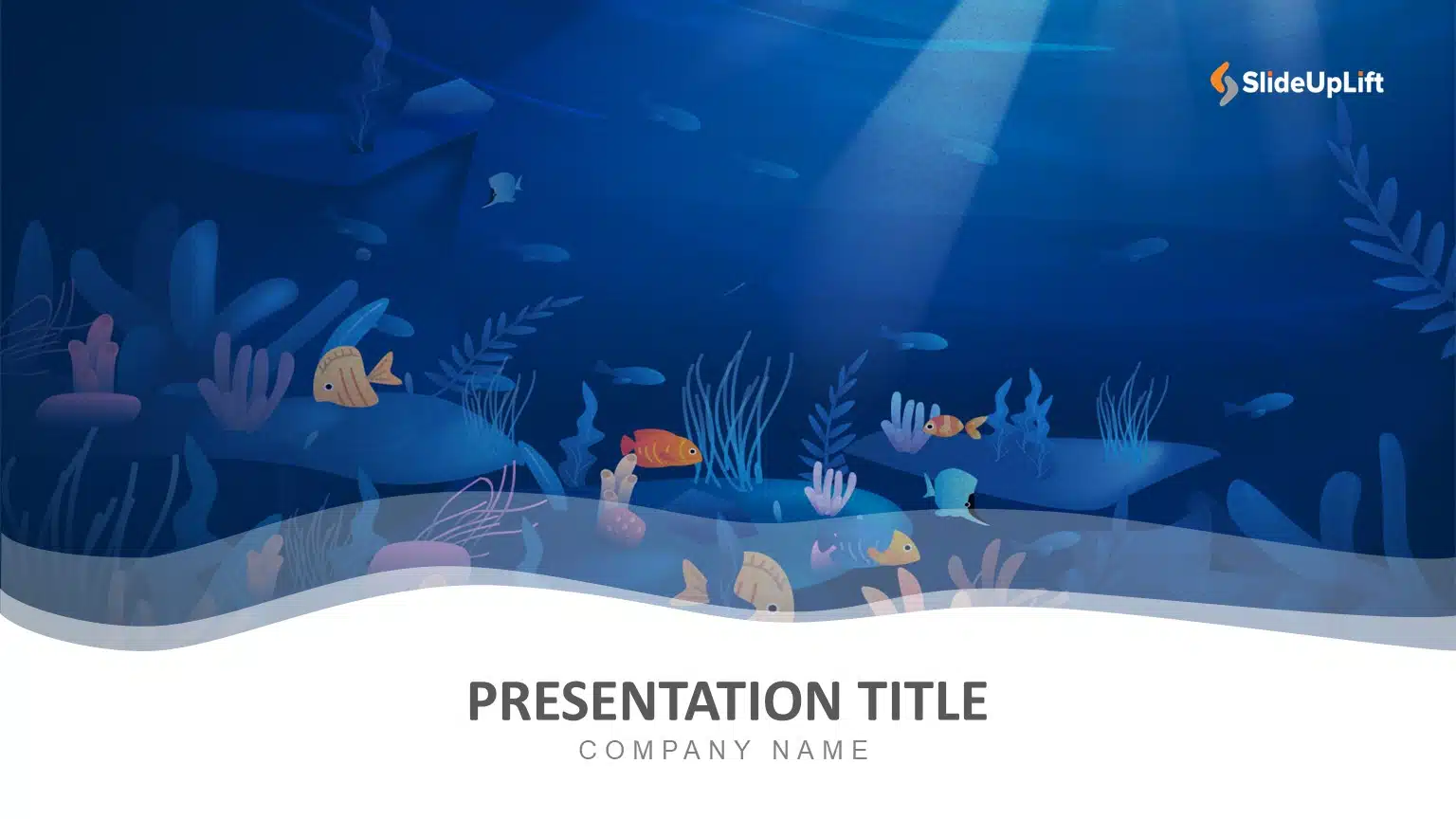 Blue Cover PowerPoint Template & Google Slides Theme