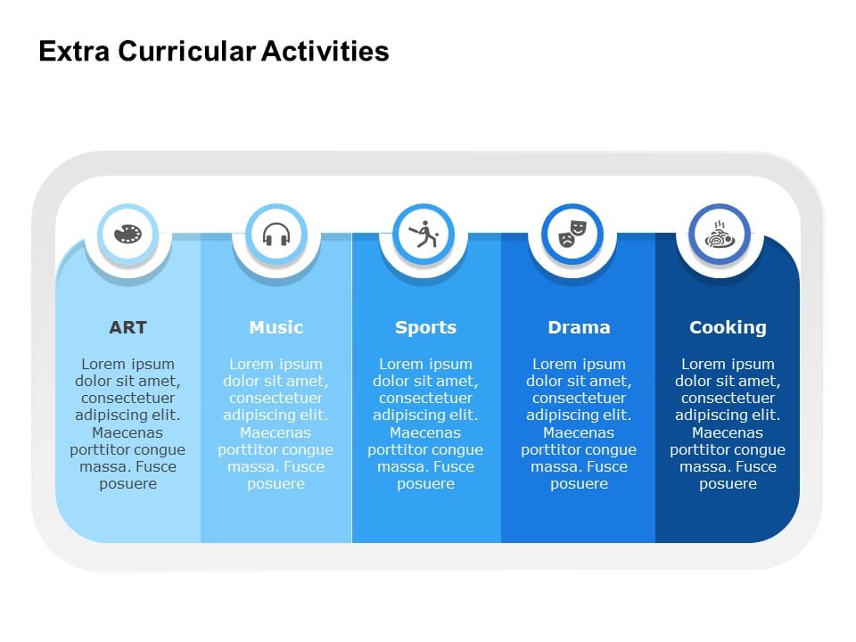 Free Extra Curricular Activities PowerPoint Template & Google Slides Theme