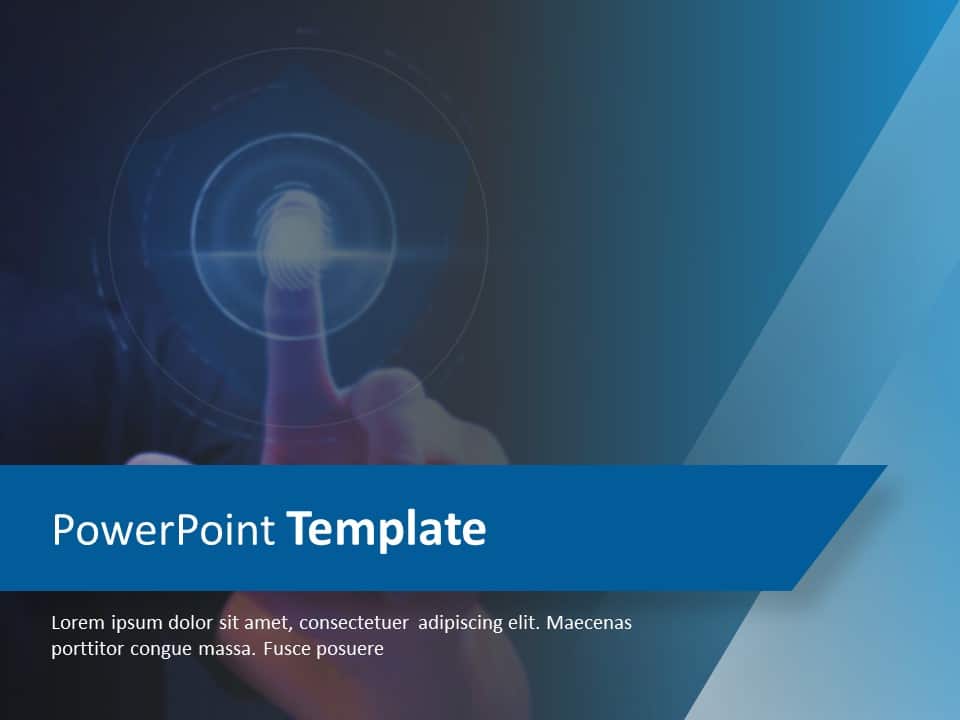 Fingerprint Background PowerPoint Template
