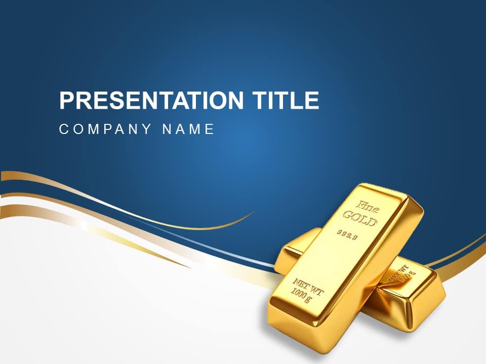 Gold Coverslide PowerPoint Template & Google Slides Theme