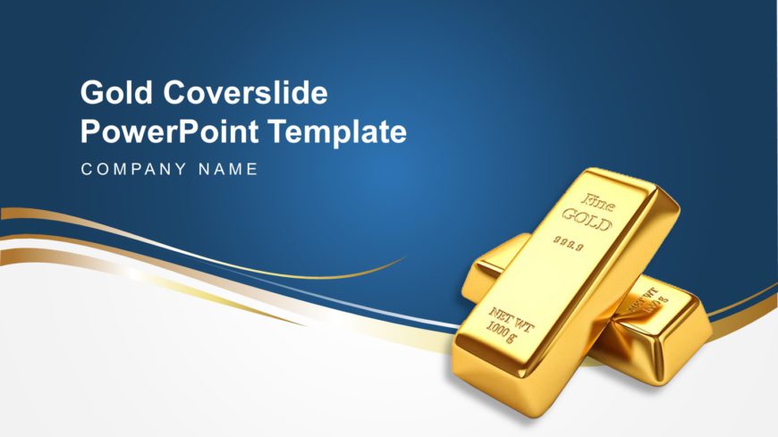 Gold Coverslide PowerPoint Template