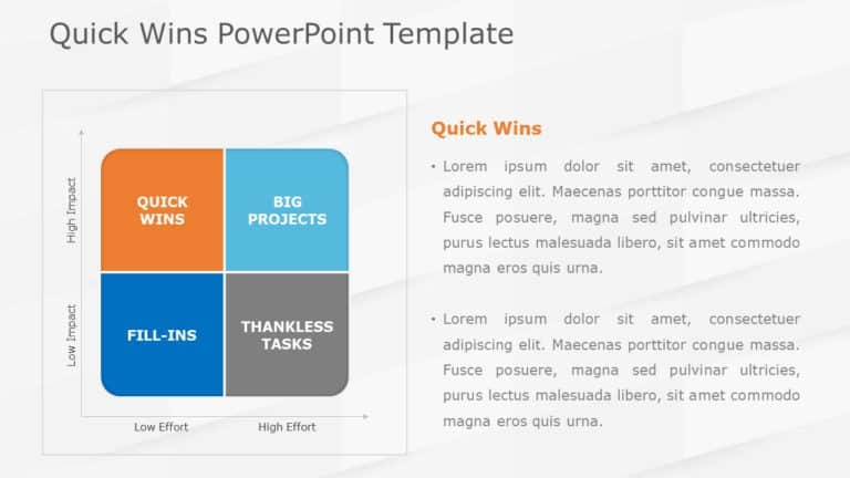 Quick Wins PowerPoint Template & Google Slides Theme