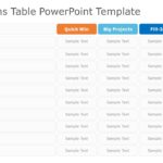 Quick Wins Table PowerPoint Template & Google Slides Theme