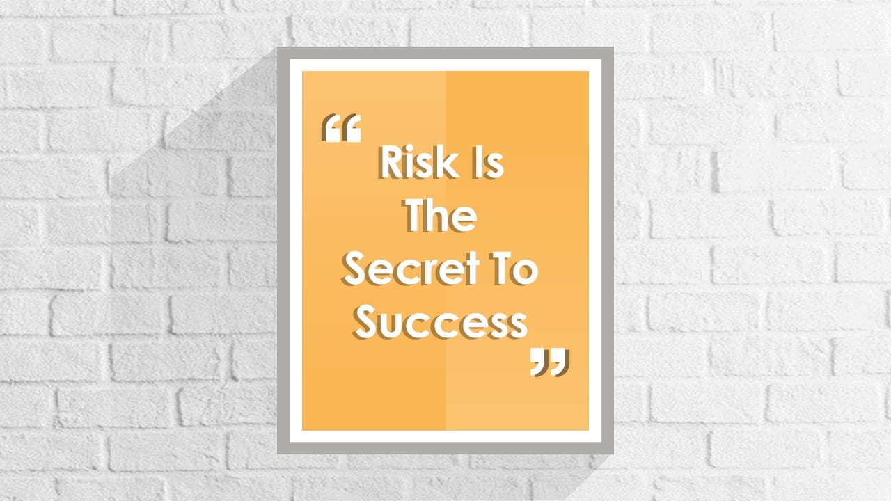 Risk Quote PowerPoint Template & Google Slides Theme