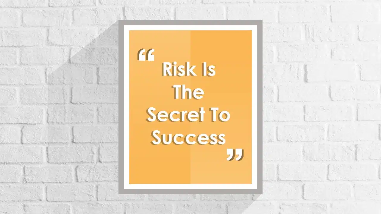 Risk Quote PowerPoint Template & Google Slides Theme