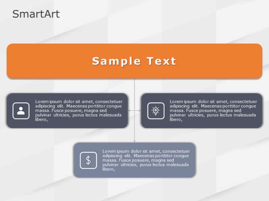 SmartArt Hierarchy Org Chart 3 Steps