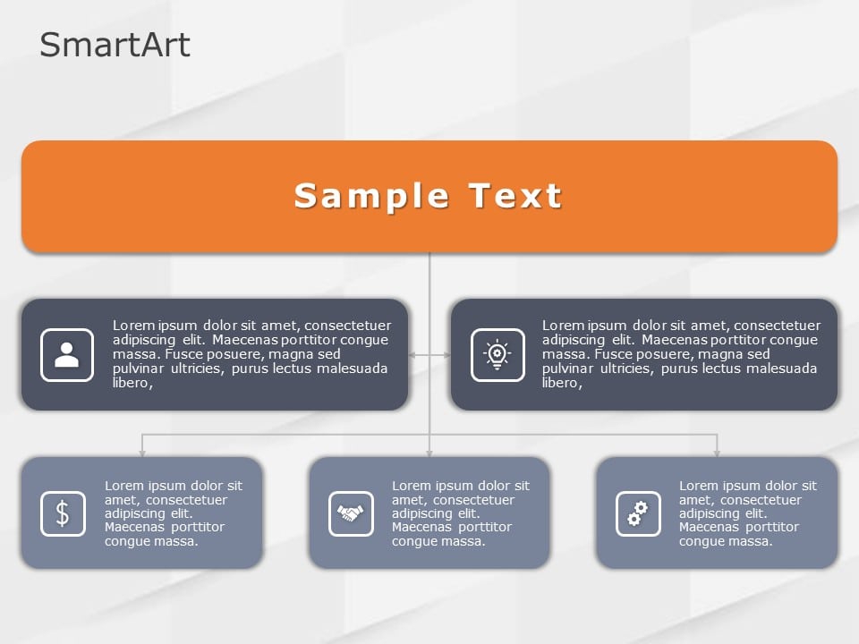 SmartArt Hierarchy Org Chart 5 Steps