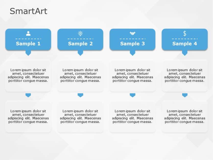 SmartArt List Process List 4 Steps