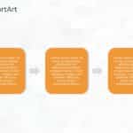 SmartArt Process Bending Process 1 Steps & Google Slides Theme