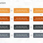 SmartArt Process Bending Process 4 Steps & Google Slides Theme