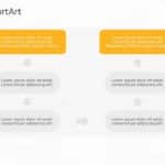 SmartArt Process Circular Bending 2 Steps & Google Slides Theme