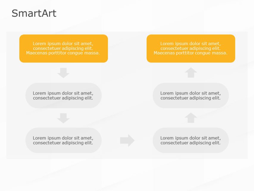 SmartArt Process Circular Bending 2 Steps | SlideUpLift