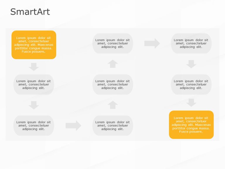 SmartArt Process Circular Bending 3 Steps & Google Slides Theme