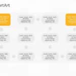 SmartArt Process Circular Bending 4 Steps & Google Slides Theme
