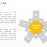 SmartArt Process Converging Circles 5 Steps & Google Slides Theme