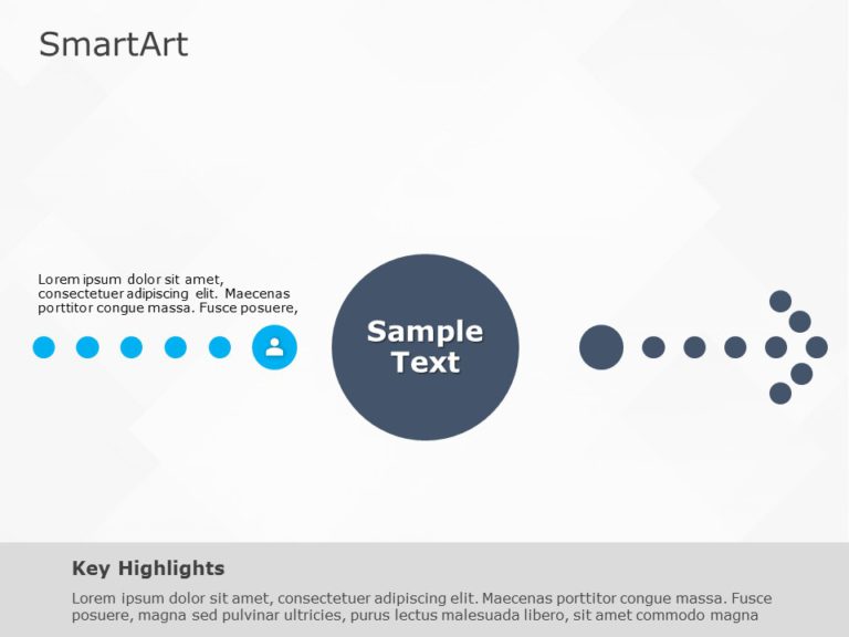 SmartArt Process Converging Text 1 Steps & Google Slides Theme