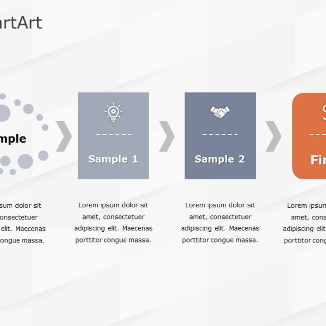 SmartArt Process Staggared Process 2 Steps