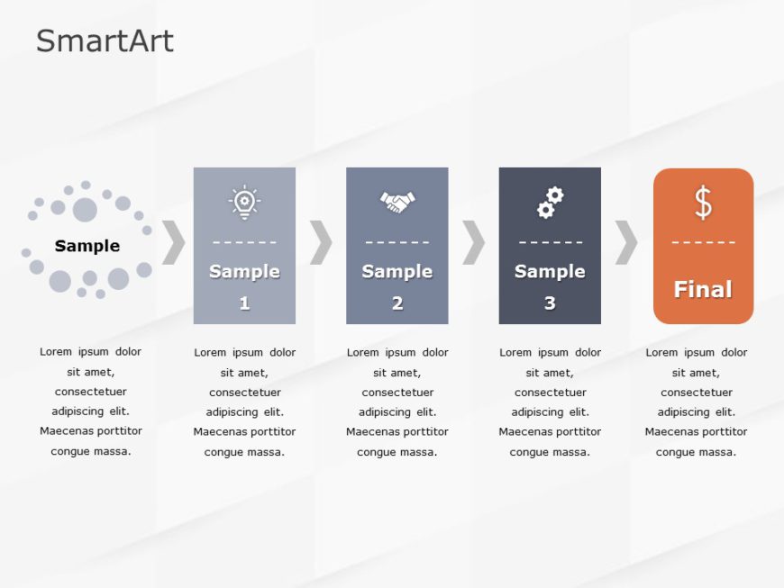 SmartArt Process Result Process 3 Steps