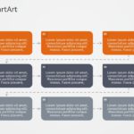 SmartArt Process Vertical Bending 3 Steps